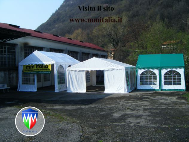 Tendone Tendostruttura 4 x 4 telo in pvc ignifugo uso pubblico - Foto 4