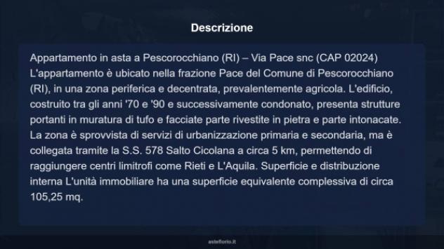 Immobile in asta di 105 m² in vendita a Pescorocchiano - Foto 18