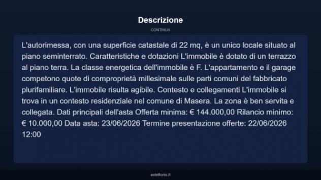 Immobile in asta di 137 m², box auto in vendita a Masera - Foto 4
