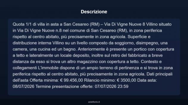 Immobile in asta di 200 m² in vendita a San Cesareo - Foto 13