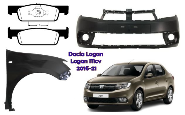 Dacia Logan frontale cofano radiatore culla motore parafango Logan mcv 17-21
