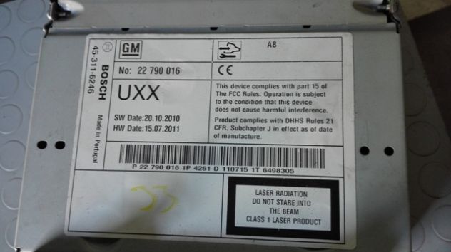 Autoradio navigatore Opel Astra J del 2012 - Foto 5