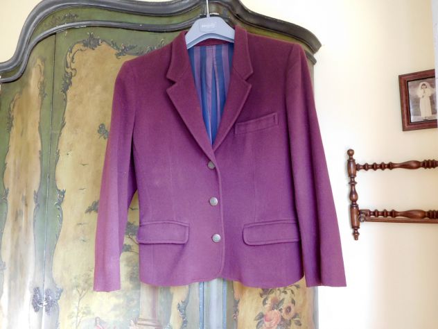 Giacca donna BLUES CLUB rosso bordeau, taglia 44. Made in Italy