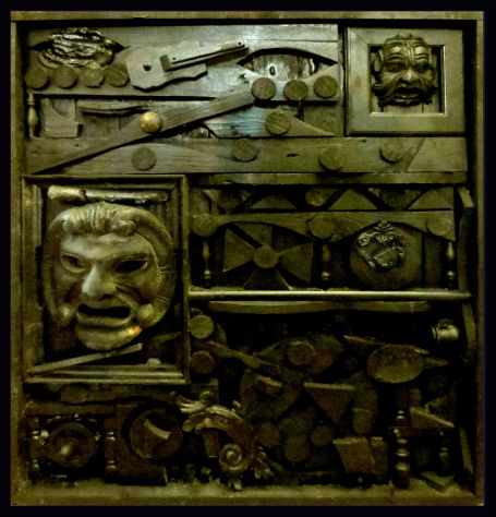 assemblaggio nero della Nevelson Louise (76,5x68x5,5)