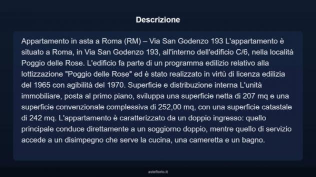 Immobile in asta di 238 m² con più di 5 locali in vendita a Roma - Foto 16