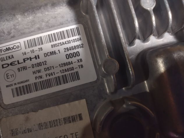 ECU Ford Mondeo 2.0 TDCI Fomoco Delphi 28468952 FV41--12A650 TB Delphi DCM6.1 F - Foto 4