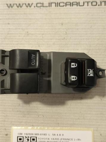 PULSANTIERA ANTERIORE SINISTRA TOYOTA Yaris Serie 192926 989-018D (0811) - Foto 2