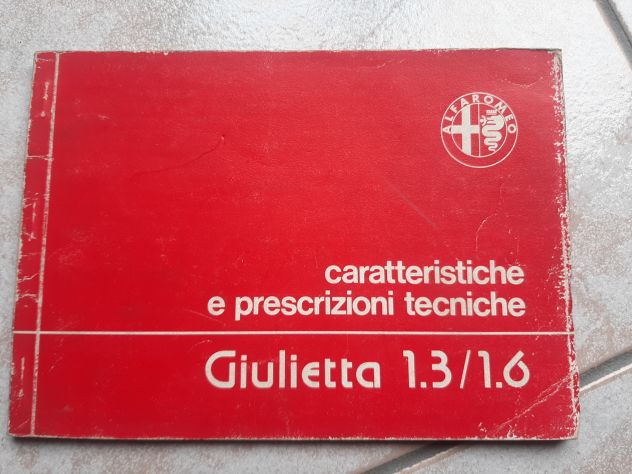 ALFA ROMEO GIULIETTA 1.3/1.6 CARATTERISTICHE ORIGINALE