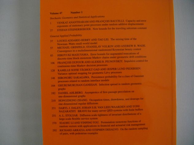 Riviste specializzate di Analisi Matematica-Numerica-Statistica-Probabilità - Foto 8
