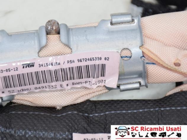 AIRBAG A TENDINA LATERALE PASSEGGERO CITROEN C3 2° Serie 9672465380 (0510) - Foto 3