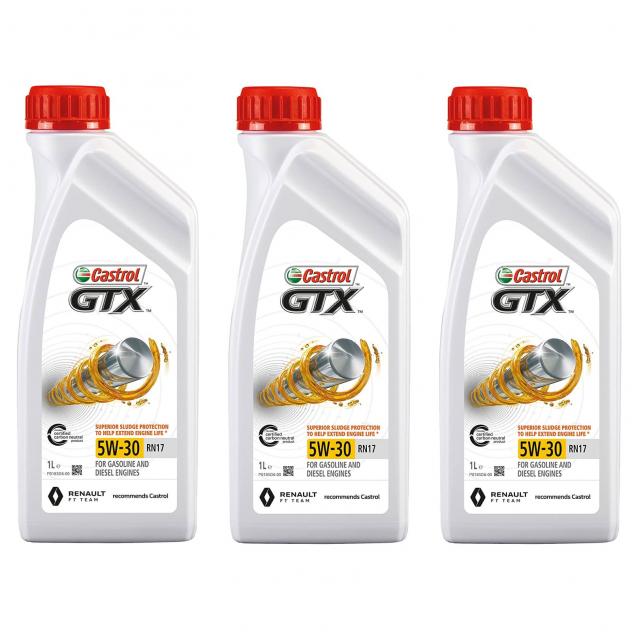 Olio motore Castrol GTX 5w30 RN17 3 litri