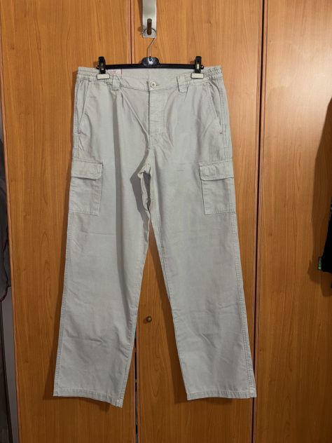 PANTALONI COME NUOVI MA VINTAGE,DA UOMO,IN COTONE,MARCA”P & LOT”RACING WEAR