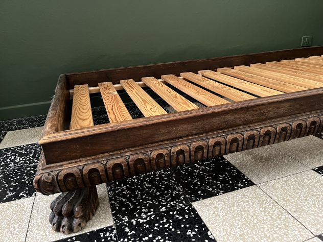 Letto singolo antico con materasso - Foto 2