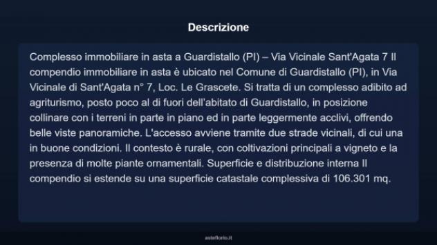 Immobile in asta di 106301 m² in vendita a Guardistallo - Foto 4