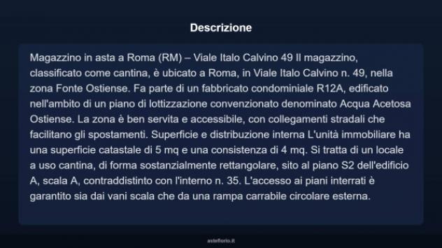 Immobile in asta di 5 m² in vendita a Roma - Foto 4