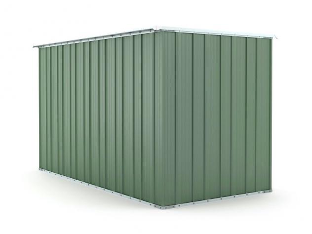 Box prefabbricato, casetta da giardino in lamiera zincata. Capanno deposito attrezzi in Acciaio Zincato 1.75 x 3.07 m x h1.82 m - 95 KG - 5,4 metri qu - Foto 2