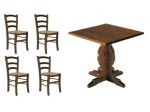 Set cod 109 Sedie e Tavoli 80x80 Bar Pub Ristoranti Birreria Nuovi Affare