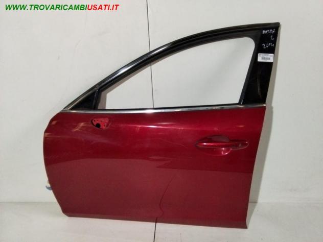 PORTA ANT. SX ROSSO MET. CON AL/SE 999-U1309520 Carrozzeria  Lamierati esterni  Porte  Porta ant. sx. MAZDA - 6 4 porte - 01-02-2013 - 01-02-2015