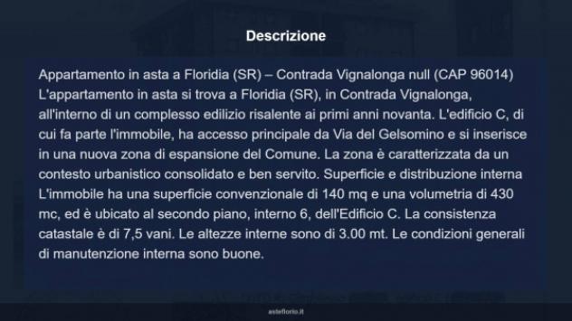 Immobile in asta di 140 m² in vendita a Floridia - Foto 7