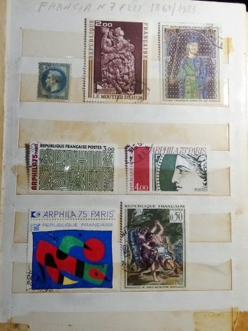 1863/1983 FRANCIA N 7 FRANCOBOLLI PREGIATI