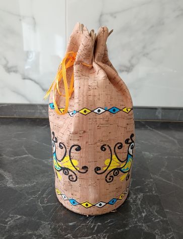 SACCHETTO IN SUGHERO SCRITTA DISEGNI SARDEGNA SOUVENIR - Foto 2