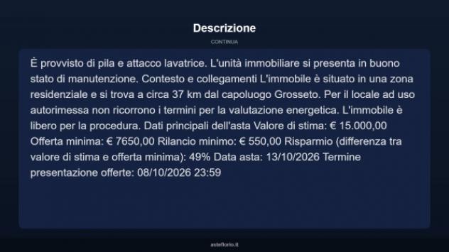 Immobile in asta di 23 m² in vendita a Gavorrano - Foto 8