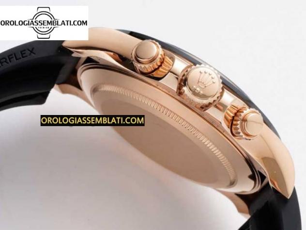 Rolex Replica DAYTONA 116515 1:1 BEST EDITION QUADRANTE CIOCCOLATO INDICATORI LUME SU CINTURINO OYSTERFLEX SA4130 V2 - Foto 10