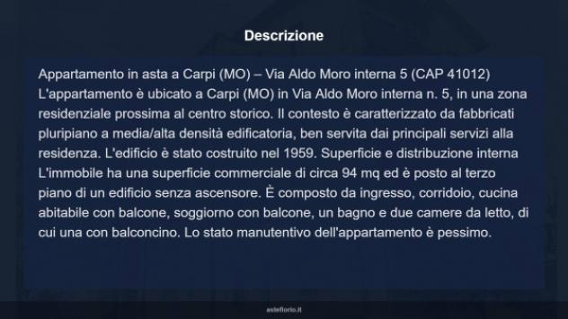 Immobile in asta di 94 m² con più di 5 locali in vendita a Carpi - Foto 13