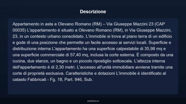 Immobile in asta di 57 m² in vendita a Olevano Romano - Foto 18