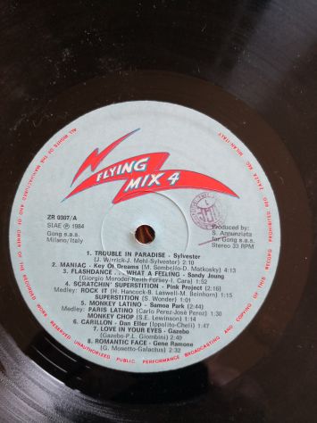 Disco Vinile Lp 33 giri Cantanti vari - "Flyng Mix 4", originale del 1984. - Foto 4