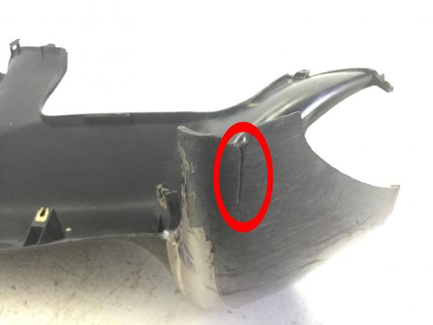 YAMAHA MAXSTER 125 CARENA SCUDO ANTERIORE DESTRO - ATTACCO ROTTO E CREPA 2001 - Foto 8