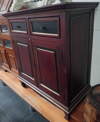 VENDO MOBILE CREDENZA di ANTIQUARIATO SHABBY CHIC DIPINTA e LACCATA - Foto 4