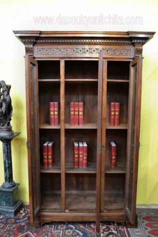 Libreria a tre ante stile Neorinascimento - Foto 4
