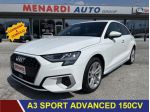 Audi A3 SPB 35 TFSI 150CV Sport Advanced PARI AL NUOVO