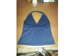TOP NUOVO NERO ELEGANTE PER DISCOTECA,CAPODANNO,ESTATE,ORIGINALE MARCA"ATOMIC KI