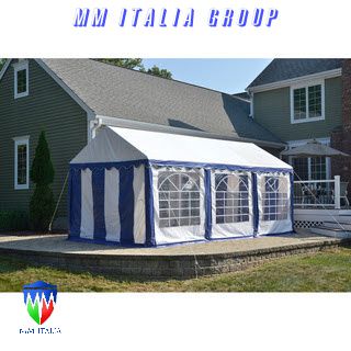 GAZEBO TENDONE PER FESTE MERCATINI 3 X 3 PVC IGNIFUGO - Foto 7