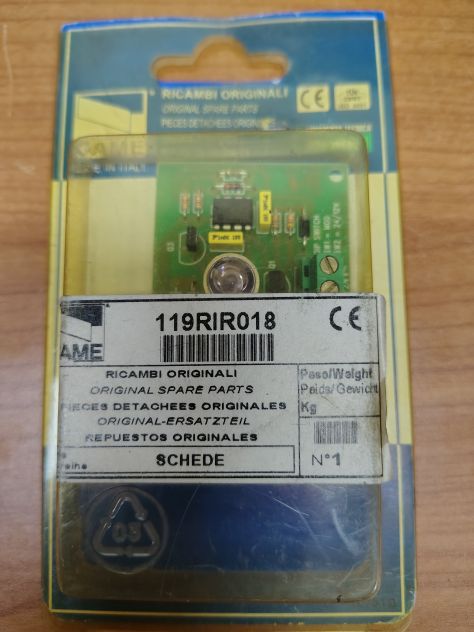 Fotocellula originale della Came, DOC-E TX nuova 119RIRO18