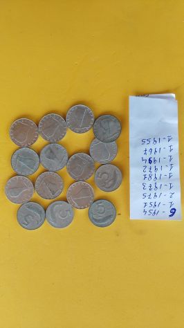 Monete da 5 lire Italia - Foto 8