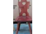Sedie tirolesi  con cuore in pino grezzo,  miele o noce
