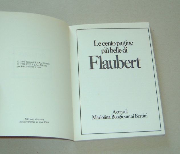 Flaubert - Le cento pagine più belle (ex Libris) - Foto 3