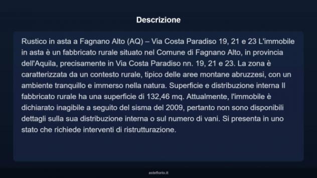 Immobile in asta di 132 m² in vendita a Fagnano Alto - Foto 13