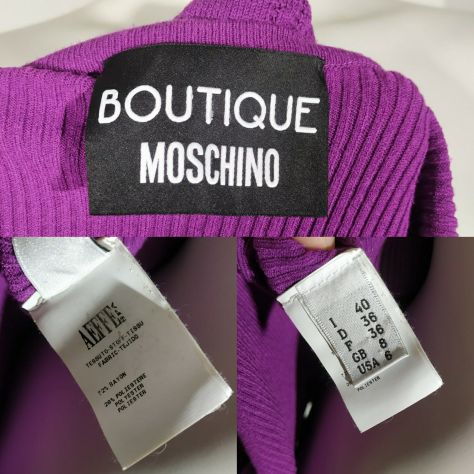 Cardigan viola Boutique Moschino - tg. 40 - Foto 2