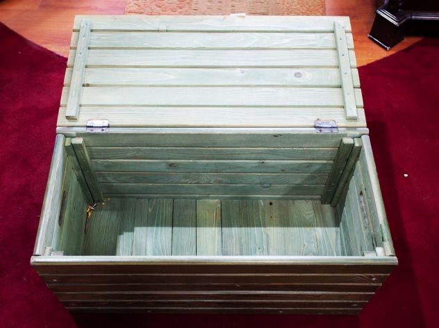 Baule in Legno Stile Rustico – 24534 - Foto 3