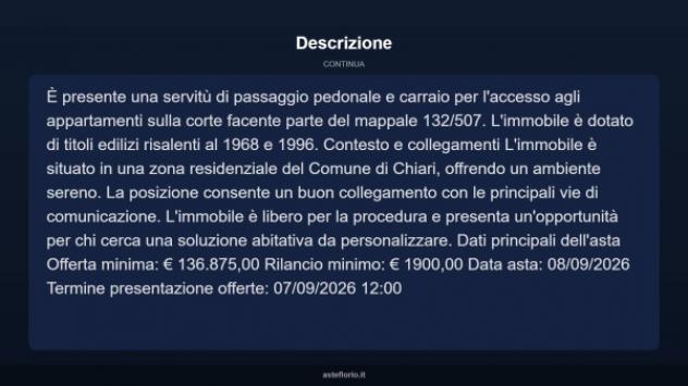 Immobile in asta di 160 m² con più di 5 locali in vendita a Chiari - Foto 6