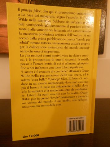 IL PRINCIPE FELICE, Oscar Wilde, Fratelli MELITA Editori 1992. - Foto 5