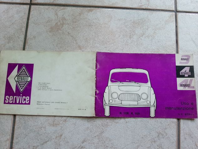 RENAULT R3/R4/R4L LIBRETTO USO E MANUTENZIONE ORIGINALE - Foto 3