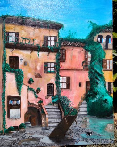 Dipinto - Roma - Arco degli Acetari