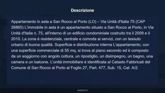 Immobile in asta di 55 m², box auto in vendita a San Rocco al Porto - Foto 12