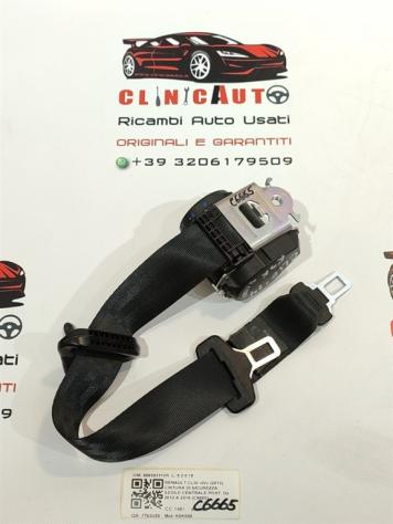 CINTURA DI SICUREZZA POSTERIORE CENTRALE RENAULT Clio Serie 888503110R K9K608 (0815) - Foto 2