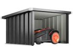 Garage per Robot Tagliaerba con Tetto Inclinato, Capanno in Acciaio Galvanizzat